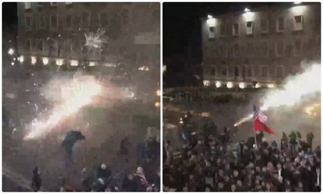 P&euml;rs&euml;ritet skenari! Berisha mbyll fjalimin, hidhen molotov&euml; dhe