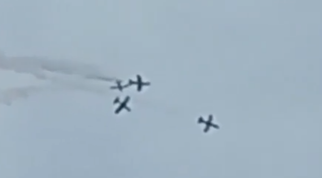Aksidentohen në ajër tre avionë të Forcave Ajrore Italiane,