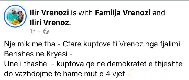 Demokrati i flaktë Ilir Vrenozi, për mbledhjen e kryesisë: Nga
