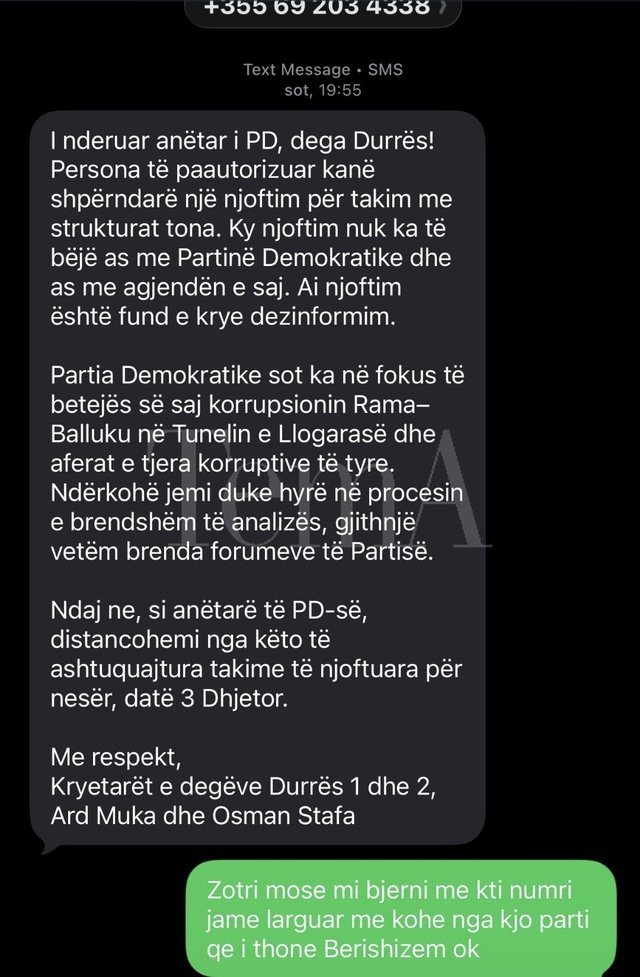 Mbjedhja e Salianjit në Durrës/ Berisha mesazh strukturave: