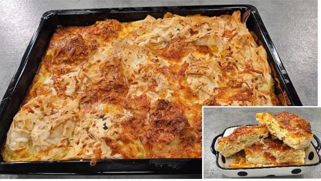 Byrek me l&euml;ng mishi dhe vez&euml;