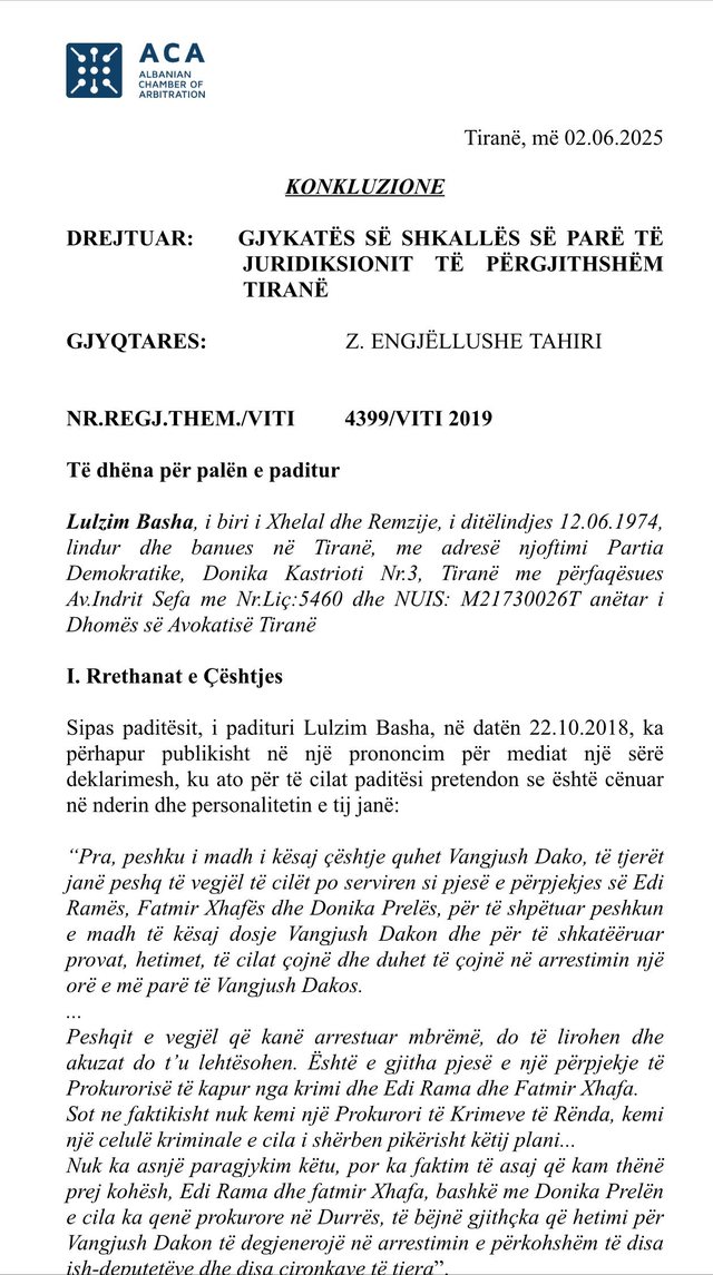 Basha mposht Ramën në gjykatë, fiton çështjen që