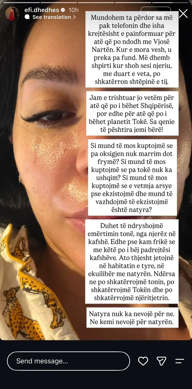 Efi Dhedhes shp&euml;rthen n&euml; lot: Po shkat&euml;rrojm&euml;