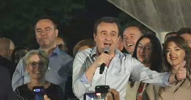 Kurti mban fjalimin e fitores: Kjo &euml;sht&euml; dekada e qeverisjes s&euml;