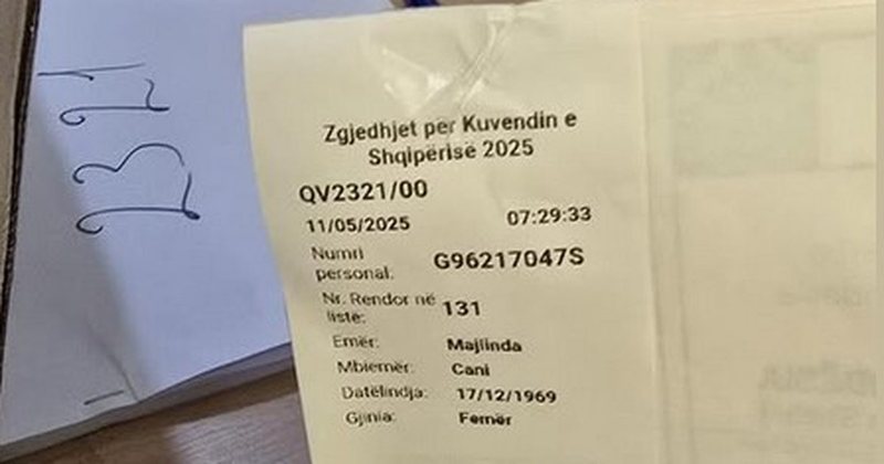 “Qytetarja fotografon votën në një QV në