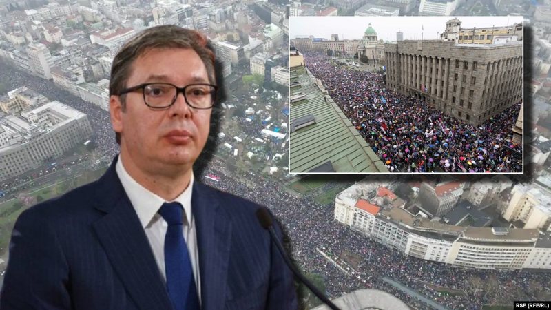 Protesta masive në Beograd, reagon Vuçiç: Jam i bindur