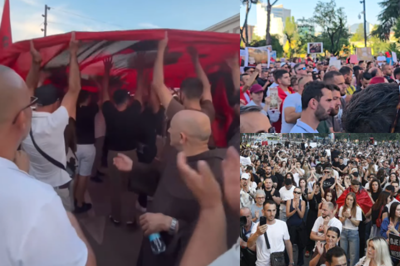 Protesta kund&euml;r estabilishmentit politik/ Qytetar&euml;t nisin marshimin