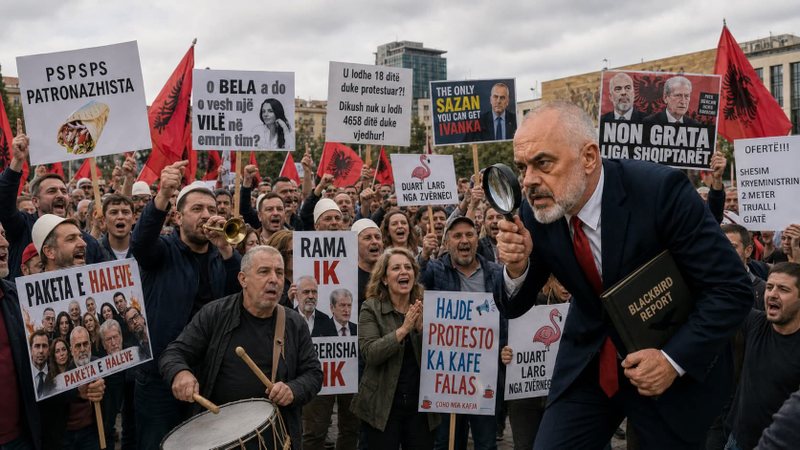 Why is Edi Rama so eager to find an Iranian in the square?