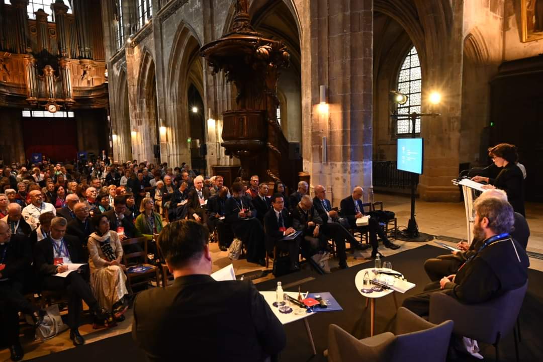 Monsignor Joan Pelushi, in Paris at the Peace Conference