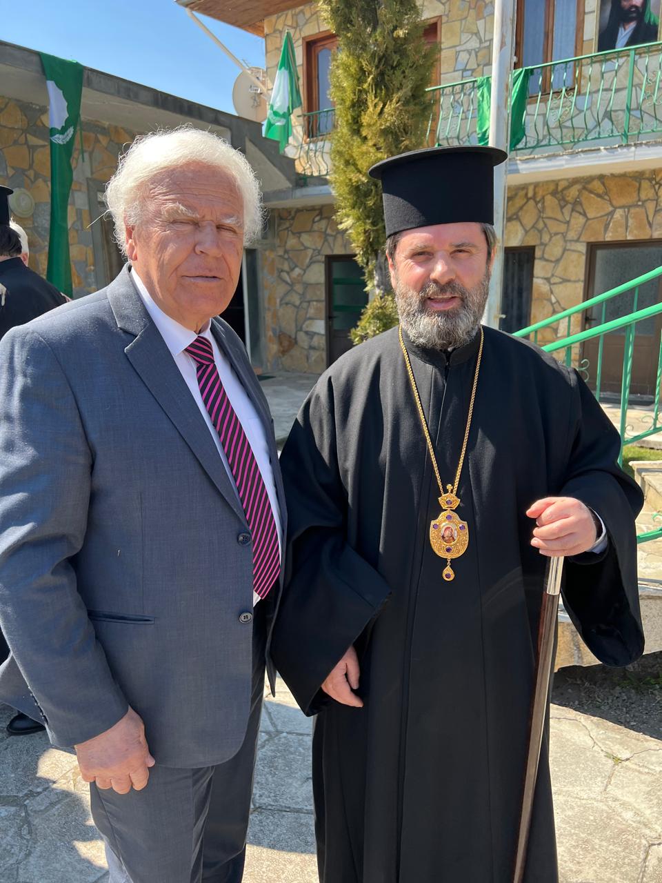 Ferdinand Samrxhi, with my long-time friend who I met at the beginning of democracy, Monsignor Joanin, at the Turan Tekke, Korça