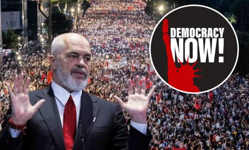 Protestat masive kund&euml;r Ram&euml;s b&euml;jn&euml; jehon&euml; n&euml;