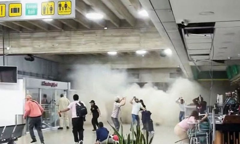 T&euml;rmetet e fuqishme n&euml; Venezuel&euml;, momenti kur shembet