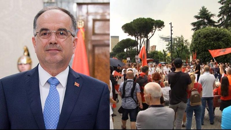 Begaj reagon p&euml;r her&euml; t&euml; par&euml; p&euml;r protestat n&euml;