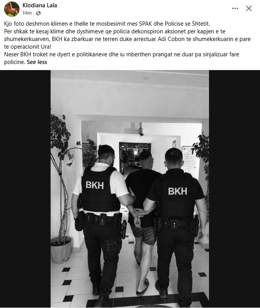 Operacioni i fundit i SPAK, gazetarja b&euml;n deklarat&euml;n e fort&euml;: