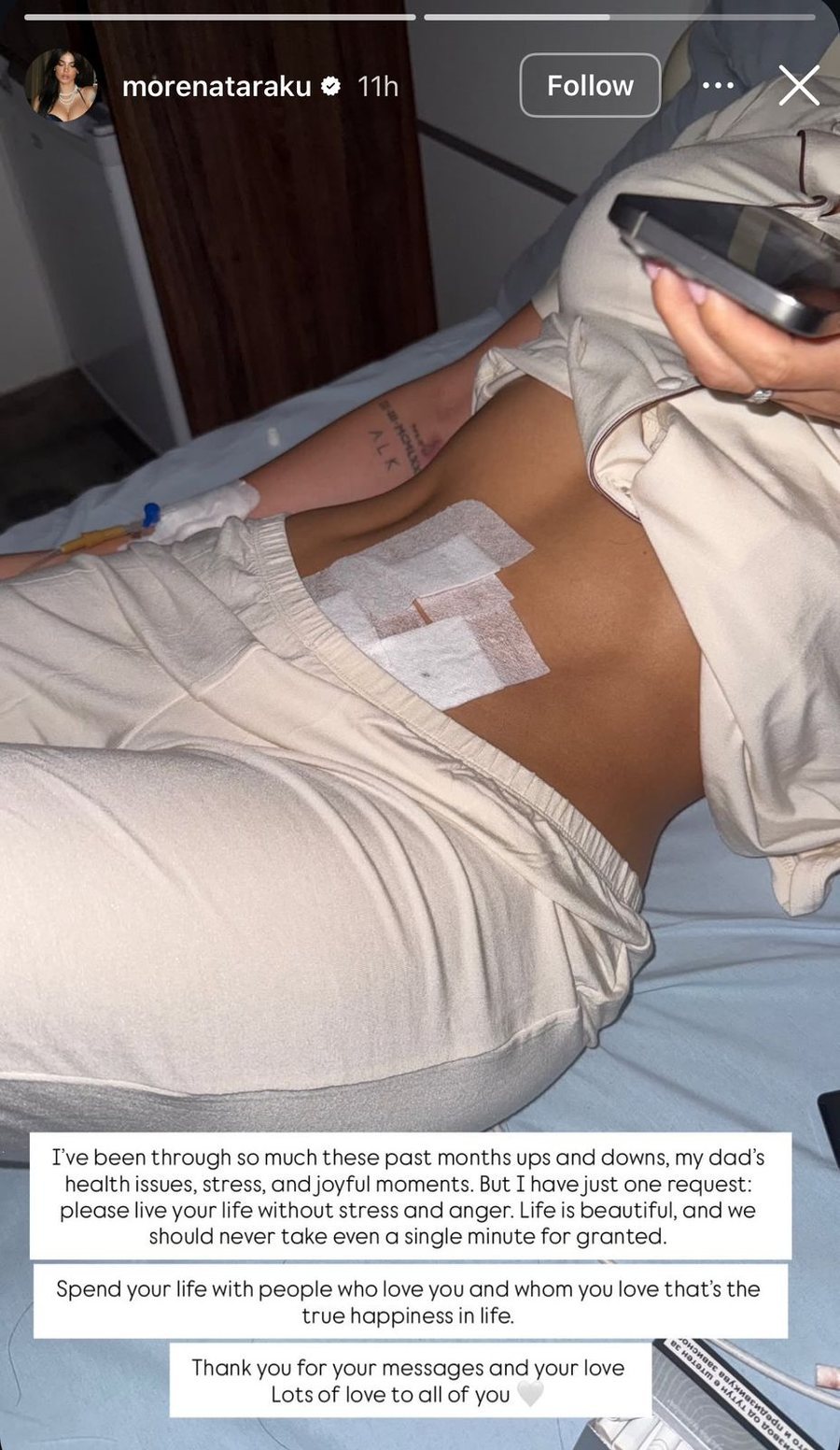 Morena Taraku zbulon se po përballet me disa probleme