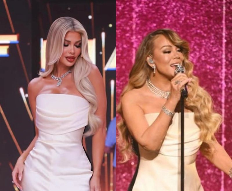 Çmim marramendës, Luana Vjollca vesh fustanin e Mariah Carey në