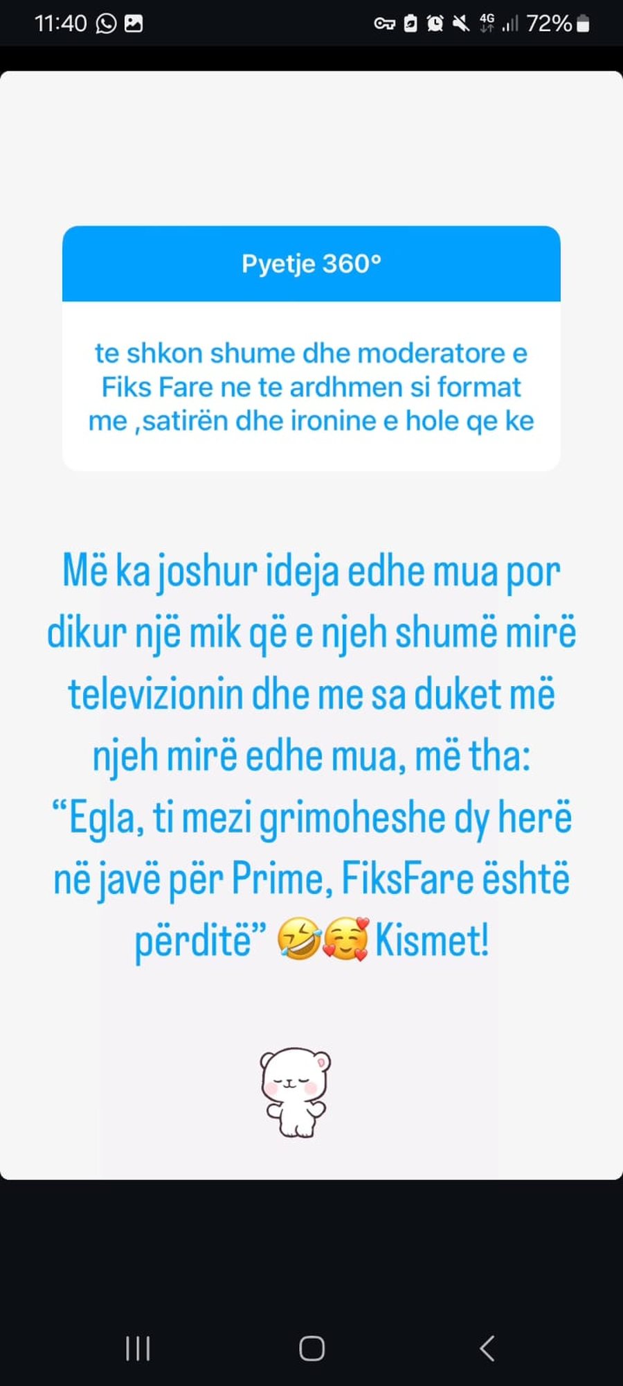 Nuk mori dot postin e drejtimit të ‘Fiks Fare’, Egla Ceno