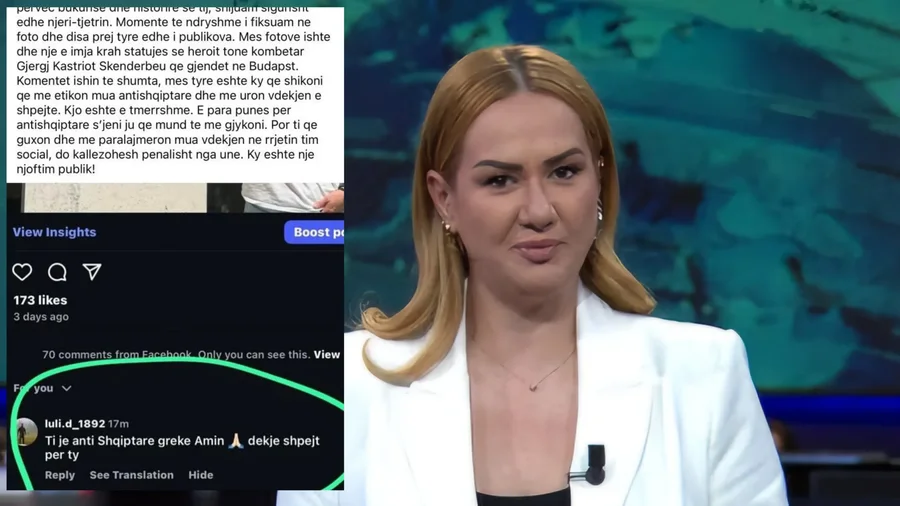 Kërcënohet me jetë gazetarja Ola Bruko: "Gjykimet publike