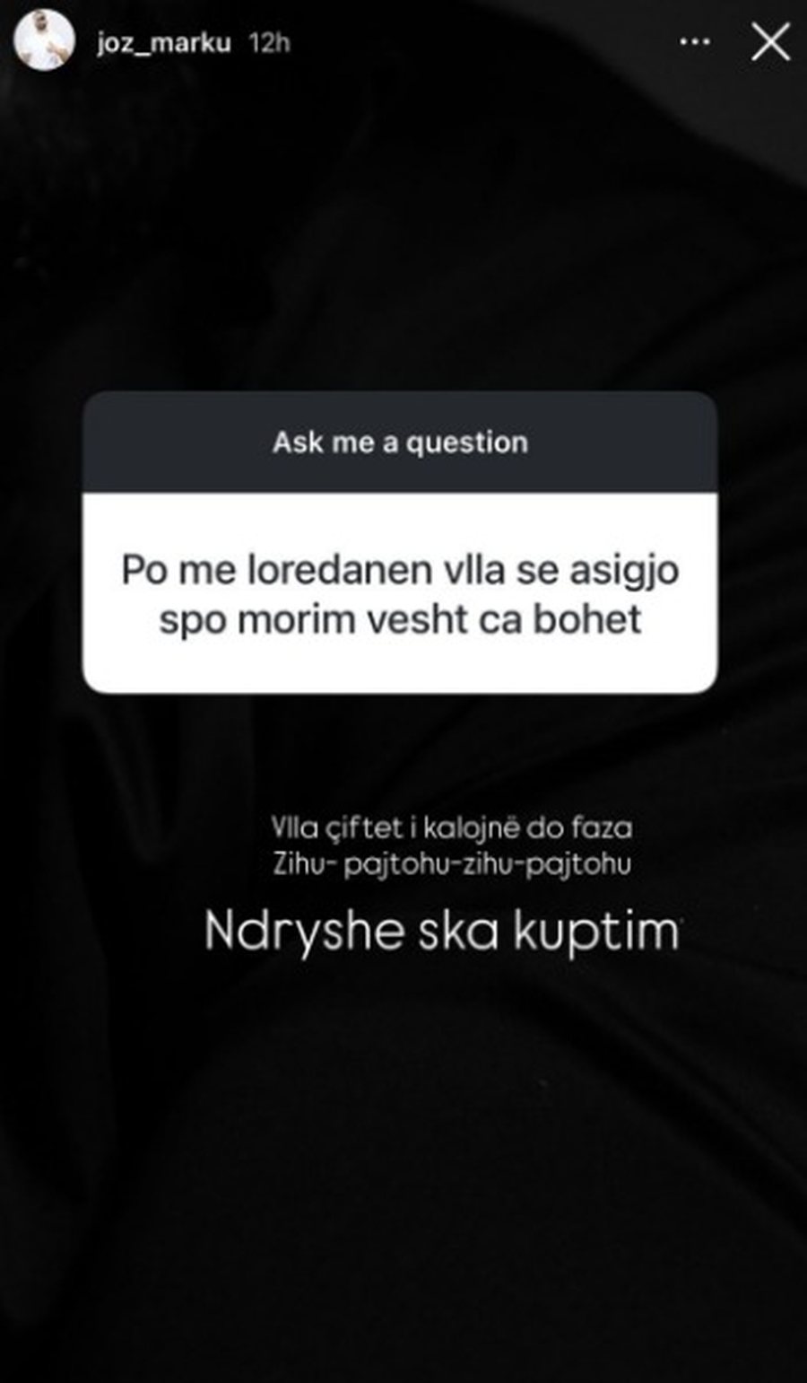Janë bashkë? Joz Marku zbulon më shumë për