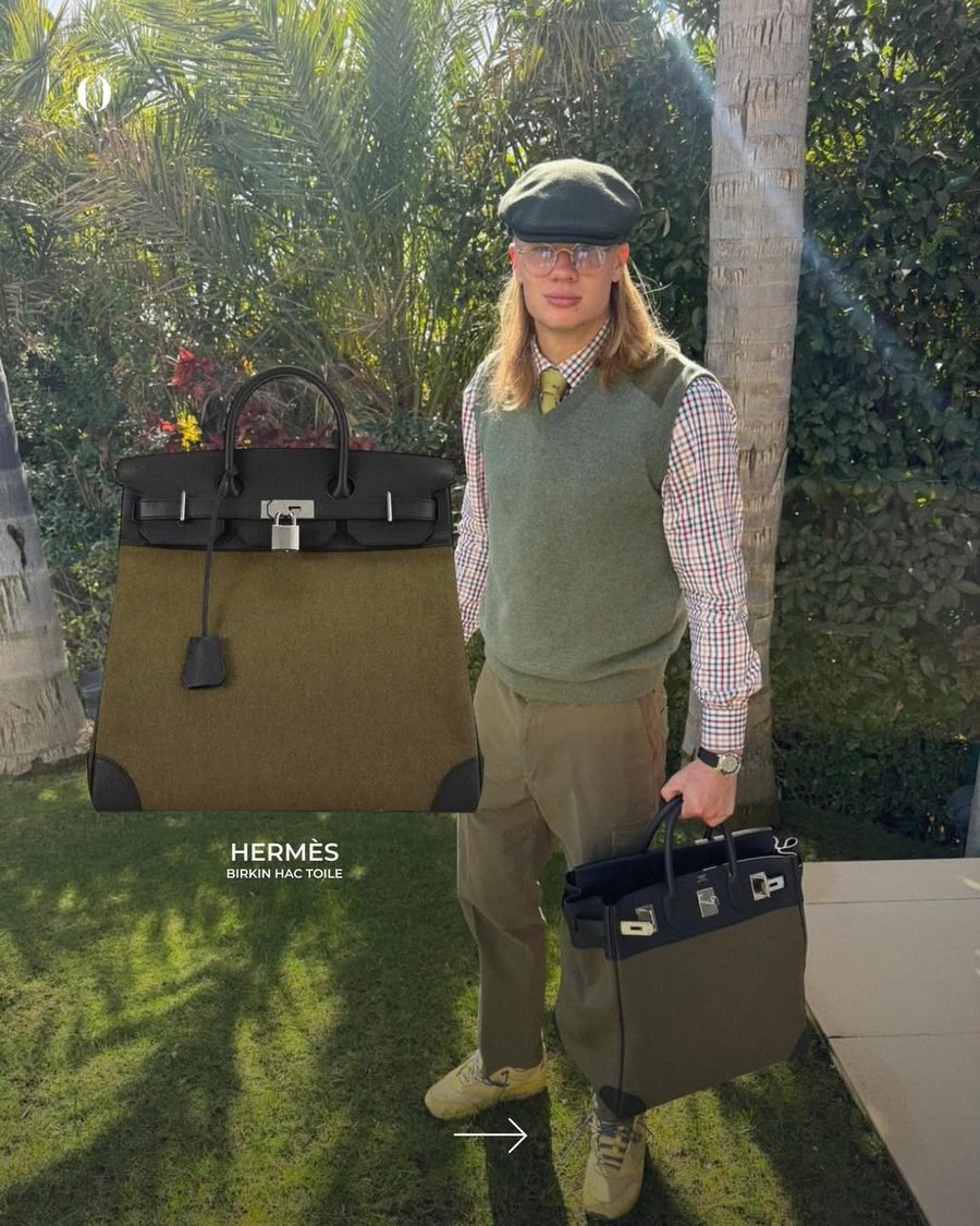 Erling Haaland dhe koleksioni i çantave Hermès që po