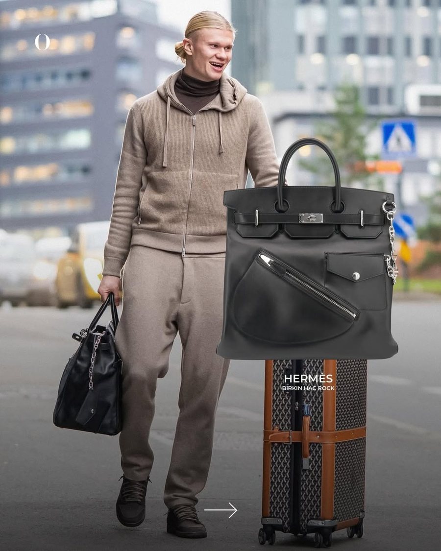 Erling Haaland dhe koleksioni i çantave Hermès që po