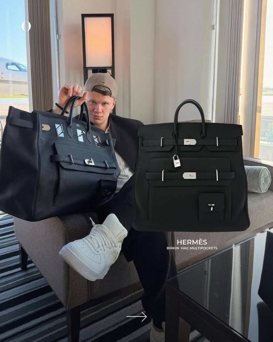Erling Haaland dhe koleksioni i çantave Hermès që po