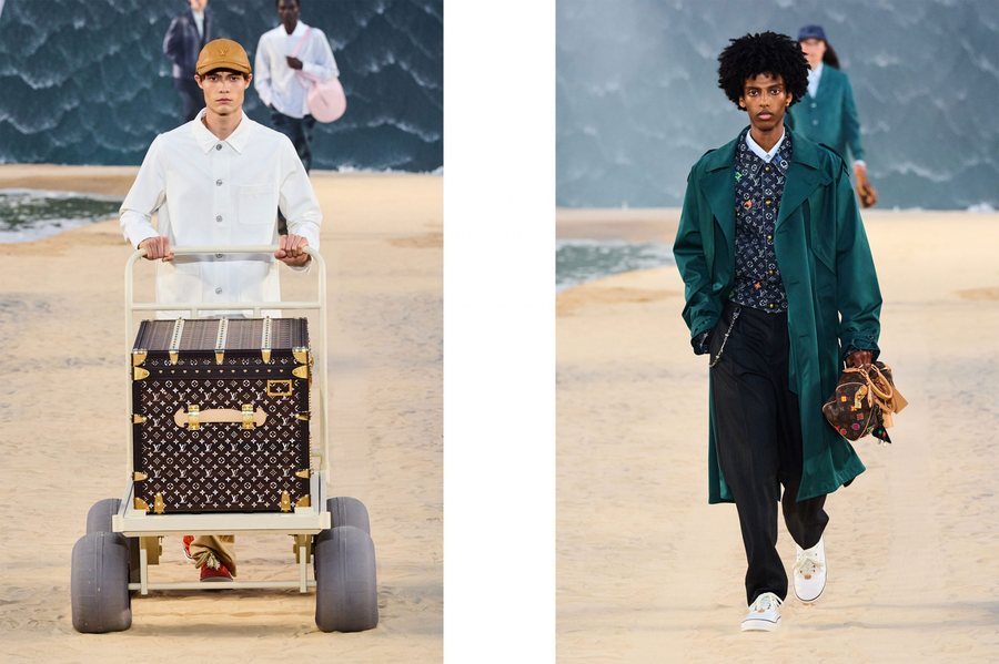Louis Vuitton habit botën: Pharrell e kthen pasarelën në një
