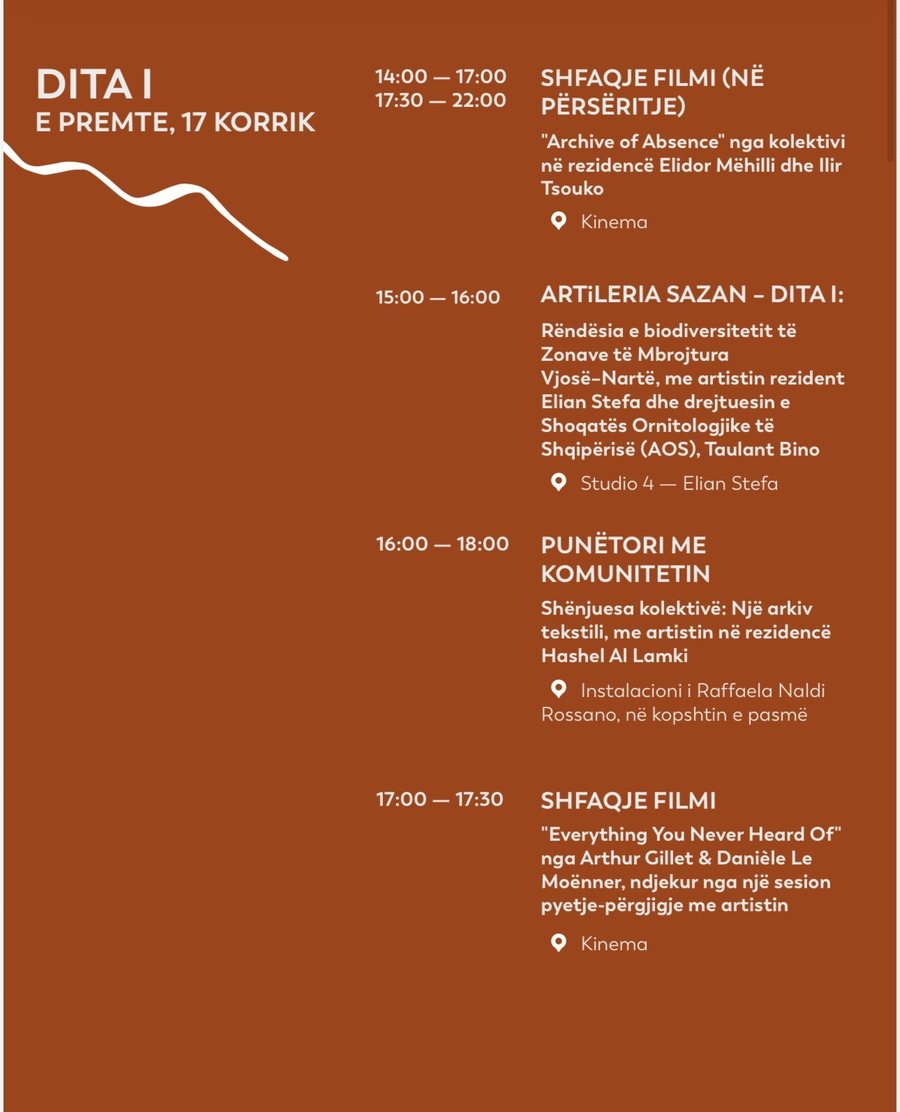 Vila 31 x Art Explora rikthen &ldquo;Studiot e Hapura&rdquo;, tre dit&euml; me