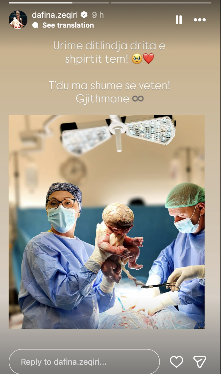 &ldquo;T&euml; dua m&euml; shum&euml; se veten&rdquo;, urimi emocionues i Dafina