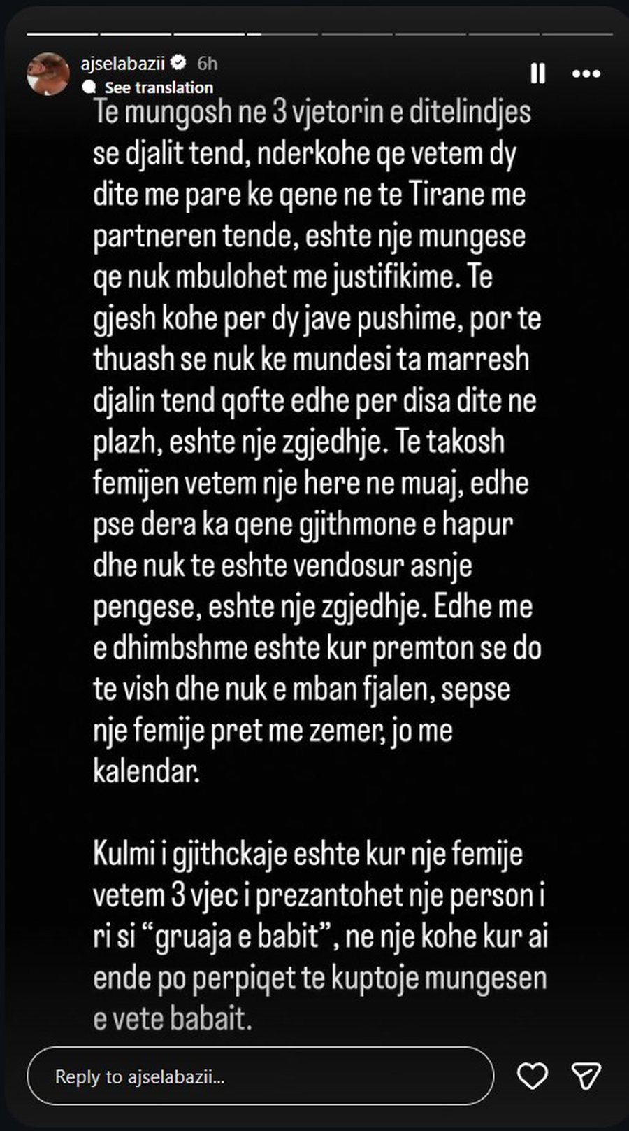 Mungoi n&euml; 3-vjetorin e djalit, Ajsel Abazi shp&euml;rthen ndaj Eros