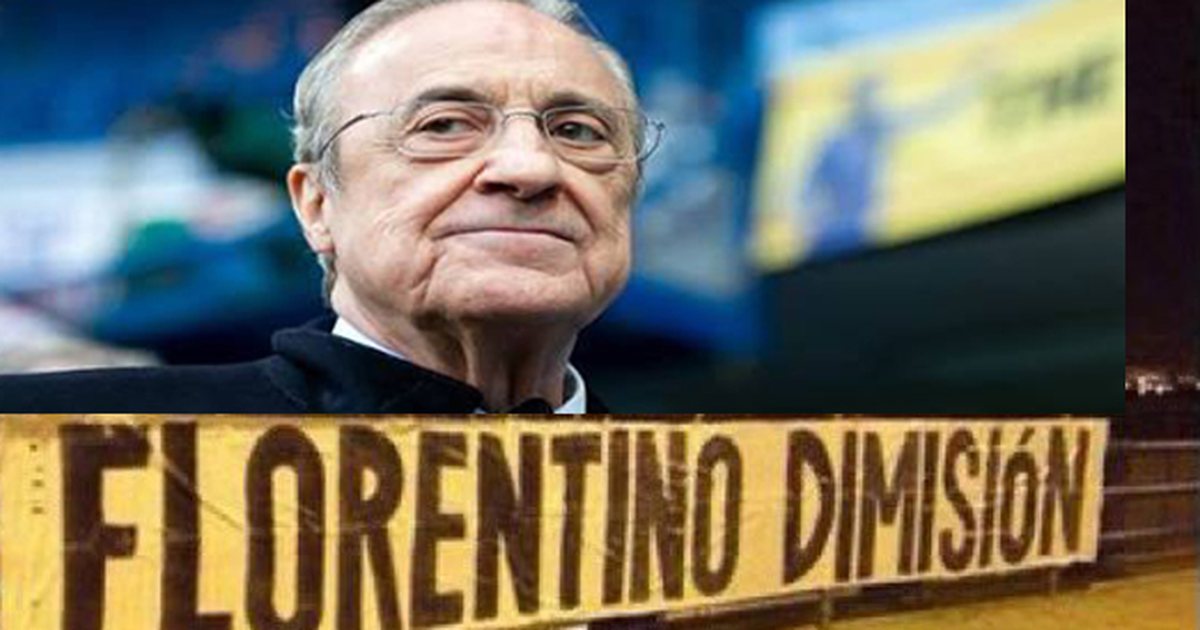 VD  Situatë e tensionuar në Madrid  tifozët e Realit nxjerrin shamitë e bardha dhe kërkojnë largimin e presidentit Florentino Perez 