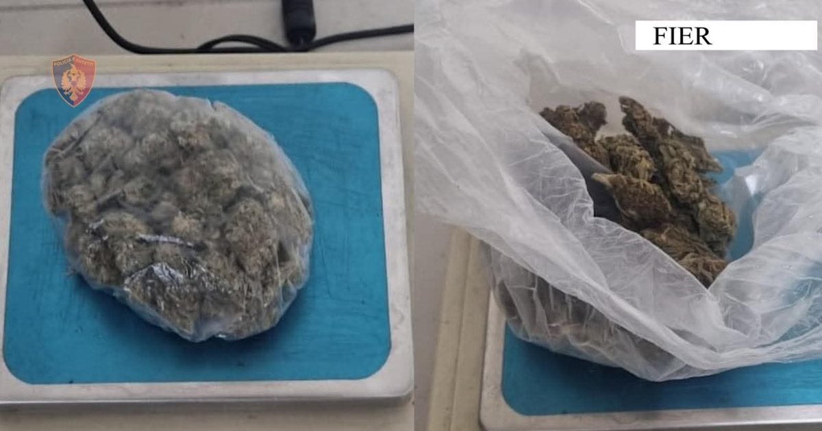 Goditet një rast i shitjes së lëndëve narkotike  Tregtonte kanabis të ndarë me doza në Fier  arrestohet 49 vjeçari