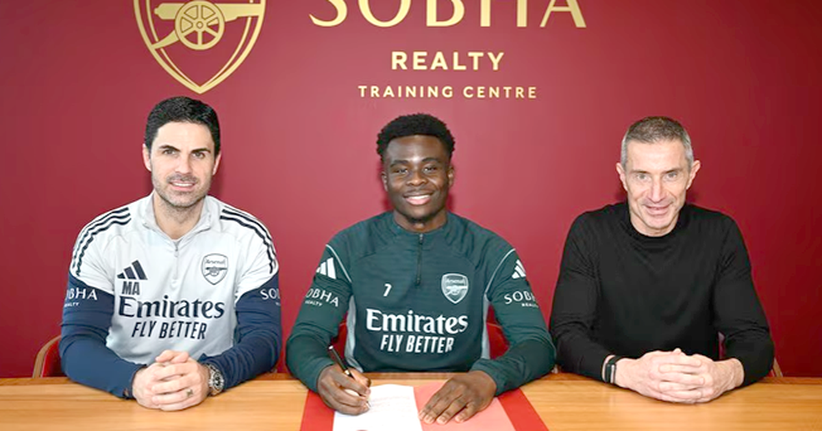 ZYRTARE  Bukayo Saka rinovon kontratën me Arsenal  deri më 2031 te  Topçinjtë 