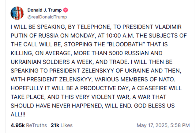 A do të ketë një armëpushim për Ukrainën? Trump