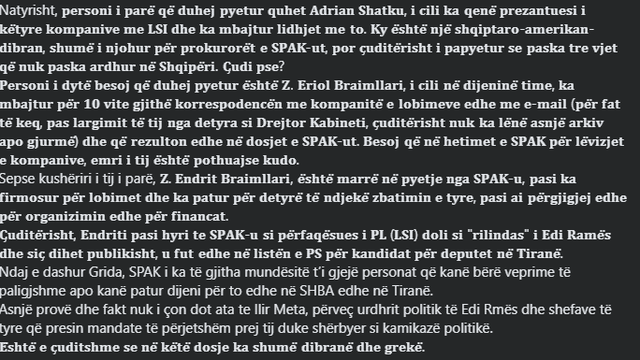 "Nuk ka "Meta-Gate", por "SPAK-Gate"!" Meta: Mund