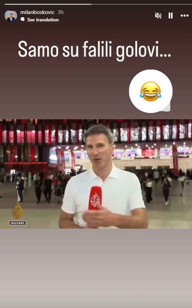 Tifozi shqiptar puth gazetarin serb gjatë transmetimit live, Milan