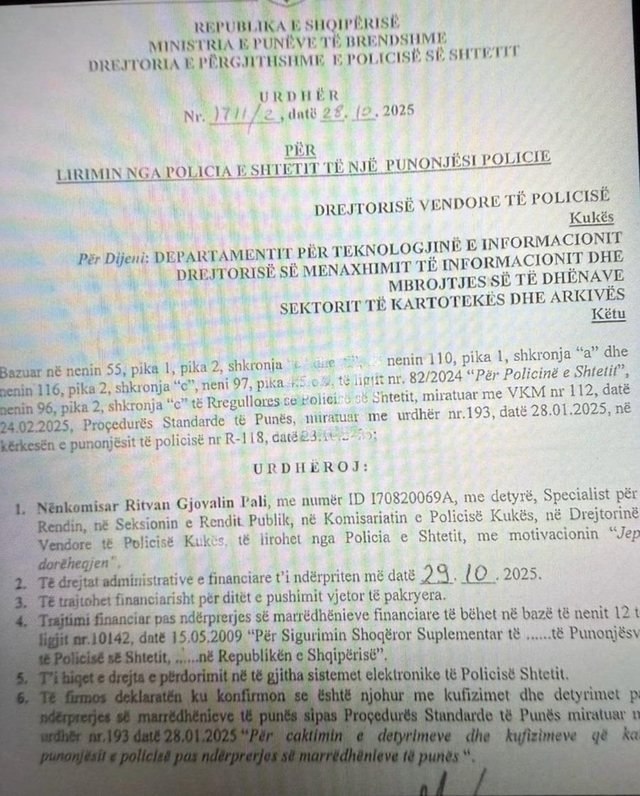 Ilir Proda i uli gradët dhe e dërgoi oficer në Kukës pas