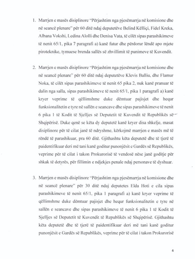 Kaosi në Kuvend/ Grupi i PS kërkon përjashtimin deri në dy