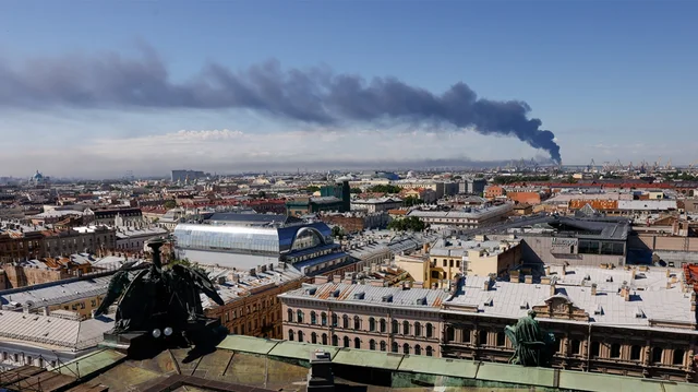 VIDEO/ Ukraina sulmon&nbsp;Sh&euml;n Petersburgun para fjalimit t&euml; Putinit,