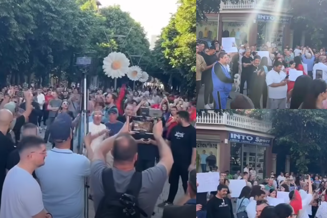 VIDEO/ Qytetar&euml;t dalin n&euml; prtest&euml; edhe n&euml; Kor&ccedil;&euml;/