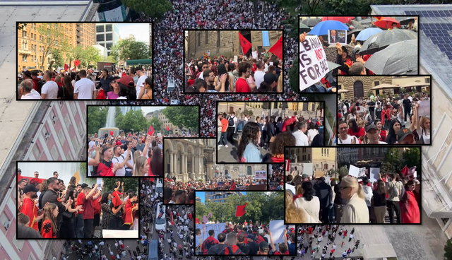 Kudo ku ka shqiptar&euml;! Nga Europa n&euml; SHBA, protesta masive kund&euml;r