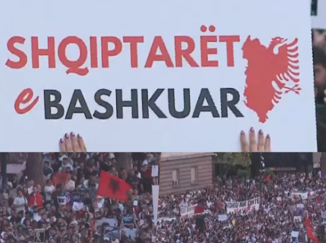 Masivizohet protesta! Protestuesja: 2 chartera dhe 50 makina me shqiptar&euml;