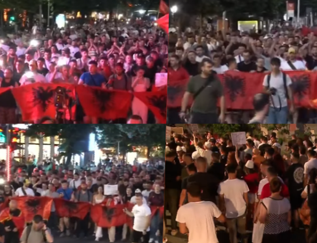 "Edhe Sala ka mbaru"/ Protestuesit vijojn&euml; marshimin e tyre