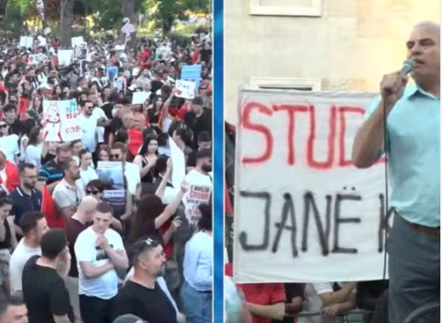 Dita e dhjet&euml; e protest&euml;s/&nbsp;Qytetar&euml;t zbresin n&euml; sheshin