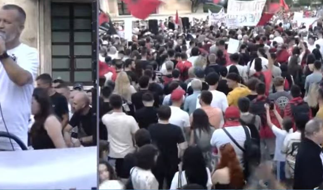 &ldquo;Rama dhe Berisha, jan&euml; bashk&euml;&rdquo;/ Protestuesi: Mos u