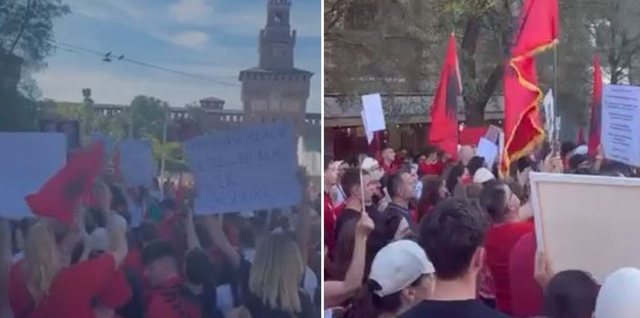 &nbsp;Dita e 14 e protest&euml;s shoq&euml;rohet me pjes&euml;marrje masive nga
