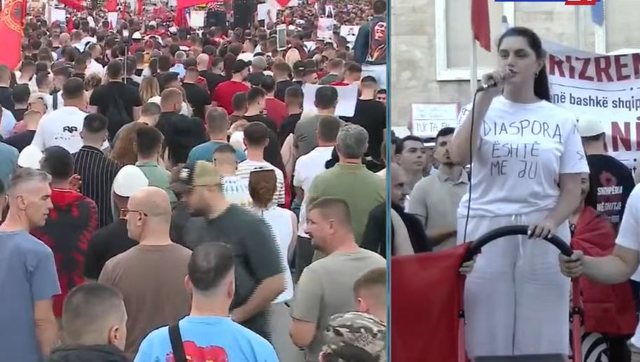 &ldquo;Diaspora &euml;sht&euml; k&euml;tu&rdquo;/ Protestuesja nga