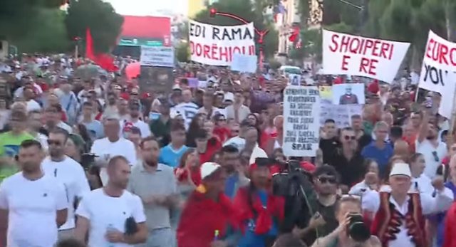 "Nga 83 deputet&euml;, jan&euml; 82"/ Qytetari n&euml; protest&euml;n