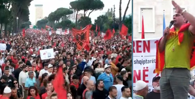&ldquo;The nuk e l&euml; timonin dhe tepsin&euml;&rdquo;/ Protestuesi: Rama do