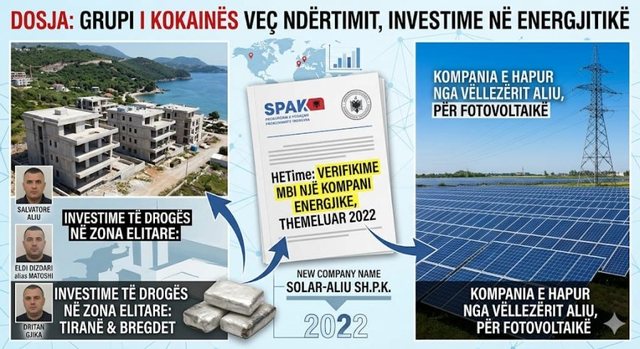 Grupi i kokain&euml;s, ve&ccedil; nd&euml;rtimit, investime n&euml;